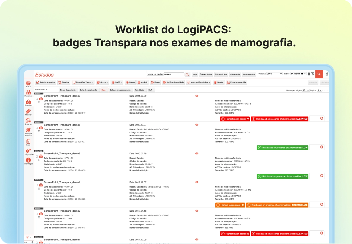 Integração Completa ao LogiPACS